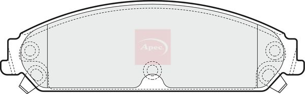 Apec Brake Pads Set PAD1557 - image 2