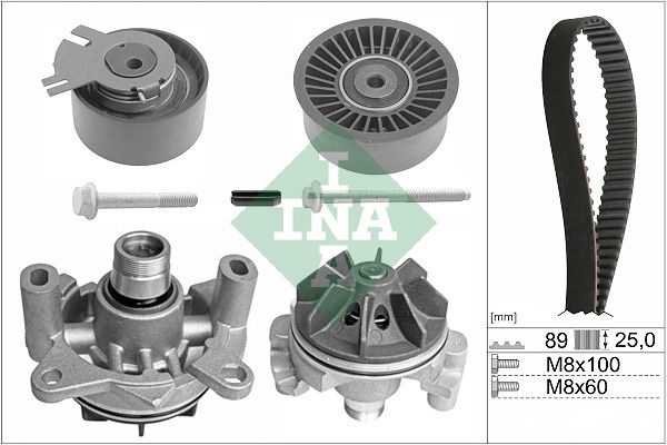 INA Timing Belt Kit & Water Pump 530019830 - image 2
