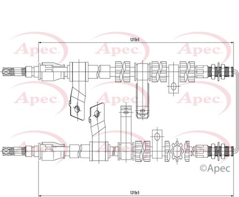 Apec Handbrake Cable CAB1092 - image 2