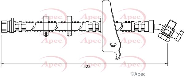 Apec Brake Hose HOS4026 - image 2