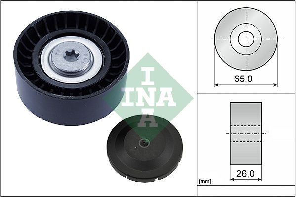 INA Drive Belt Deflection Guide Pulley 532080410 - image 2