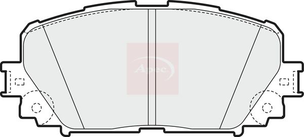 Apec Brake Pads Set PAD1572 - image 2
