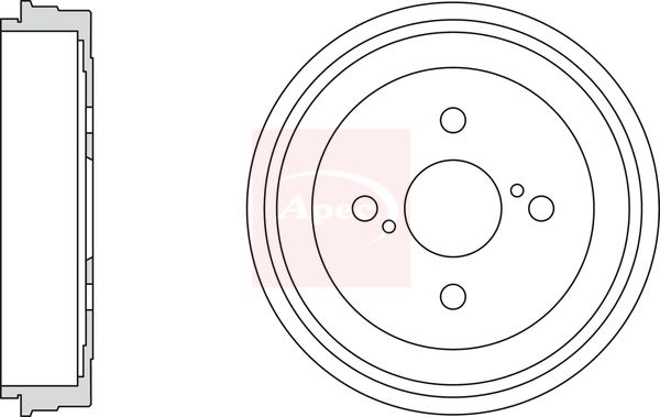 Apec Brake Drum DRM9925 - image 2