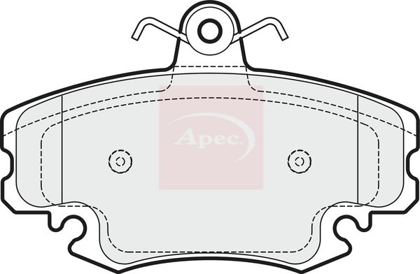 Apec Brake Pads Set PAD1658 - image 2