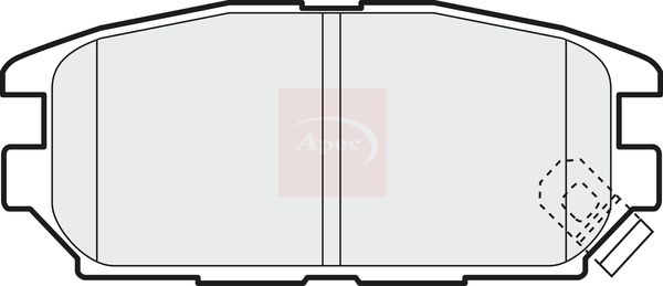 Apec Brake Pads Set PAD1098 - image 2