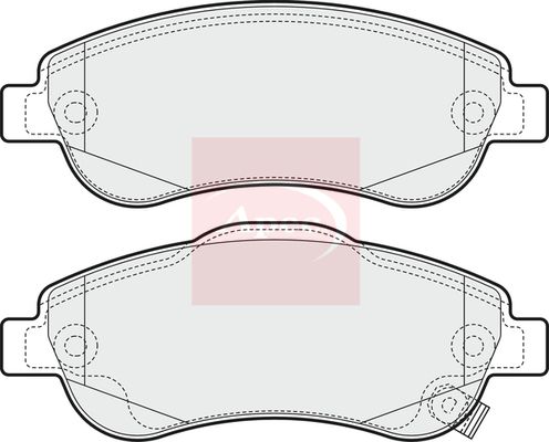 Apec Brake Pads Set PAD1582 - image 2