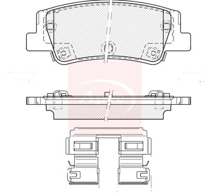 Apec Brake Pads Set PAD2534 - image 2