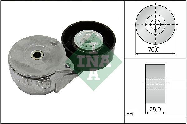 INA Drive Belt Tensioner Pulley 534081310 - image 2