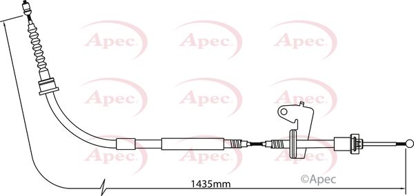 Apec Handbrake Cable CAB1299 - image 2