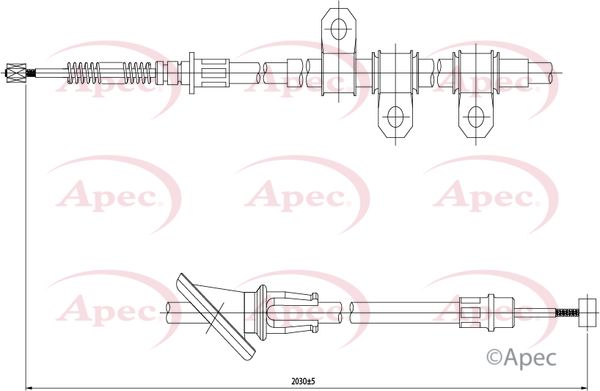 Apec Handbrake Cable CAB1652 - image 2