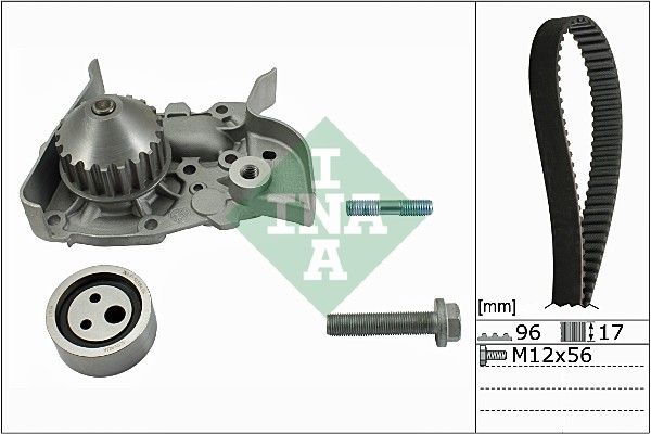 INA Timing Belt Kit & Water Pump 530019130 - image 2