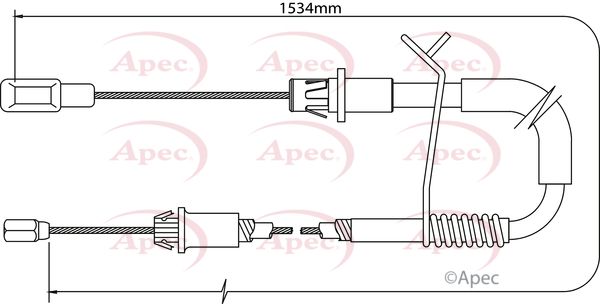 Apec Handbrake Cable CAB1189 - image 2