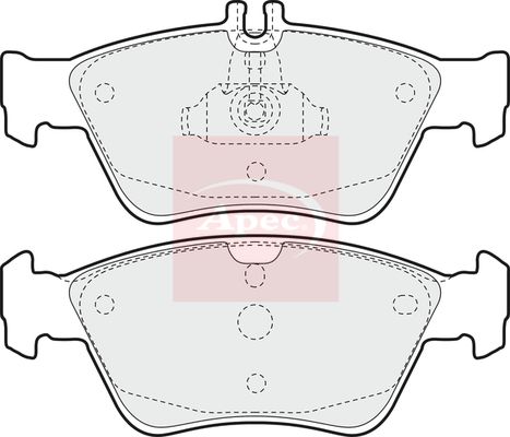 Apec Brake Pads Set PAD886 - image 2