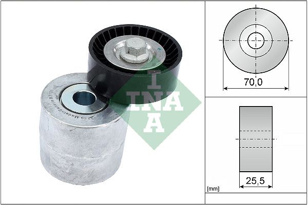 INA Drive Belt Tensioner Pulley 534071510 - image 2
