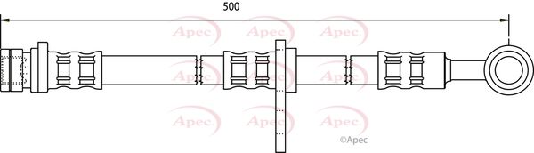 Apec Brake Hose HOS3074 - image 2