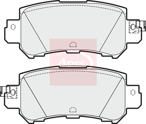 Apec Brake Pads Set PAD1916 - image 2