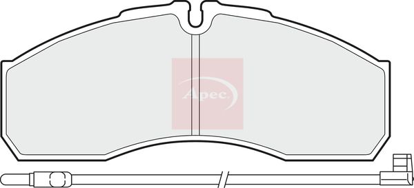 Apec Brake Pads Set PAD1495 - image 2