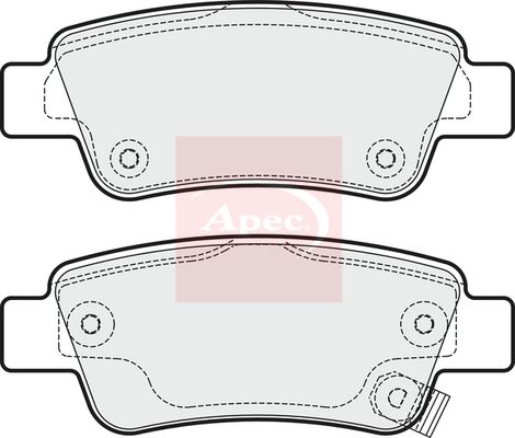 Apec Brake Pads Set PAD1940 - image 2