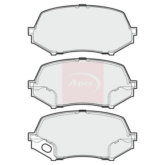 Apec Brake Pads Set PAD1690 - image 5