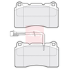 Apec Brake Pads Set PAD1050 thumbnail