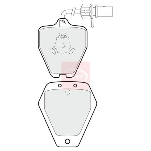 Apec Brake Pads Set PAD1278 - image 4