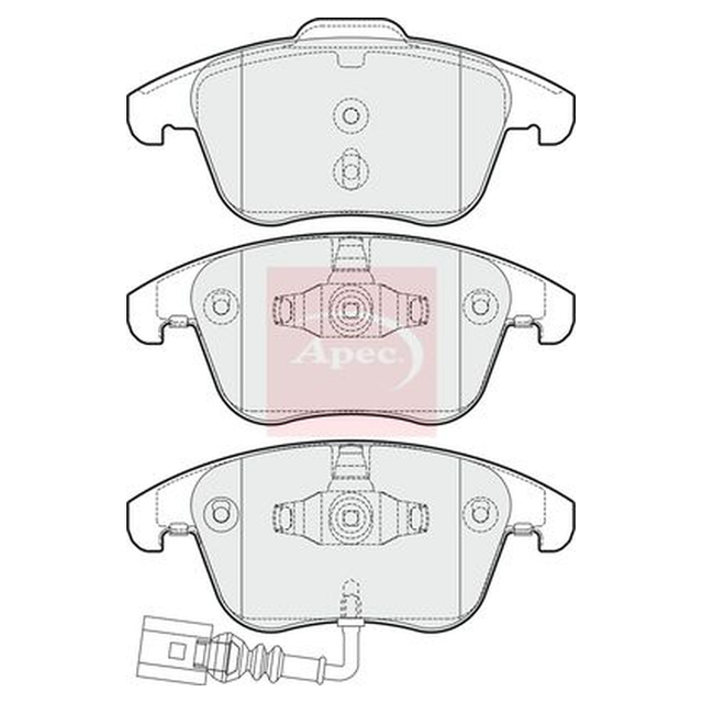 Apec Brake Pads Set PAD1653 - image 5