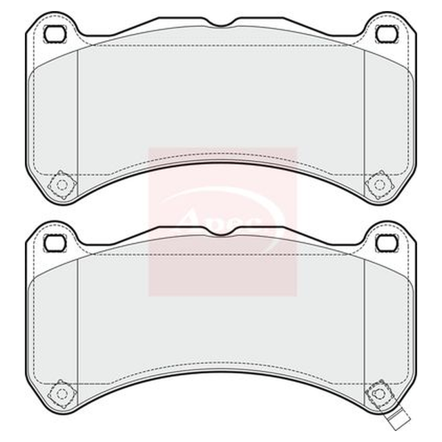 Apec Brake Pads Set PAD1666 - image 5