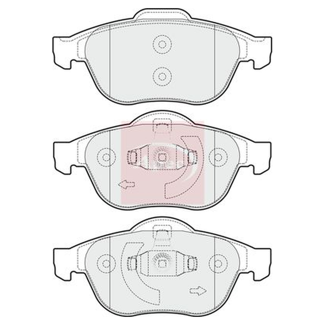 Apec Brake Pads Set PAD1715 - image 5