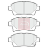 Apec Brake Pads Set PAD1722 thumbnail