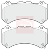 Apec Brake Pads Set PAD1743 thumbnail