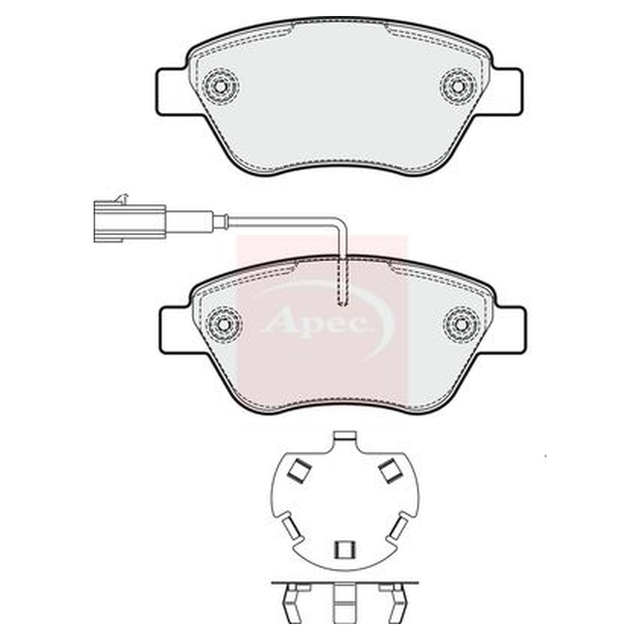 Apec Brake Pads Set PAD1775 - image 5