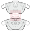 Apec Brake Pads Set PAD1878 thumbnail