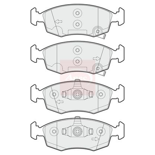 Apec Brake Pads Set PAD1933 - image 5