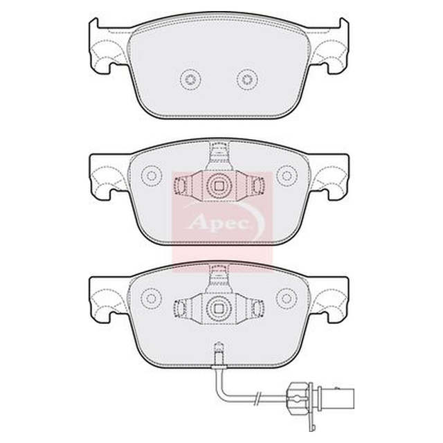 Apec Brake Pads Set PAD2150 - image 5