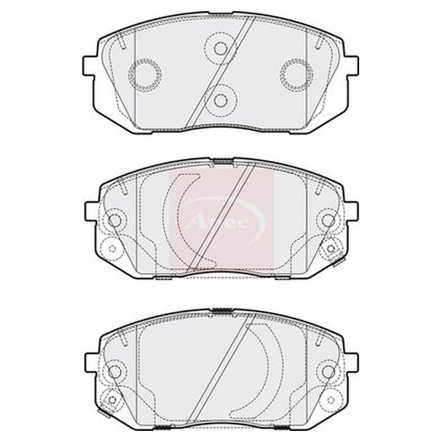 Apec Brake Pads Set PAD2193 - image 5
