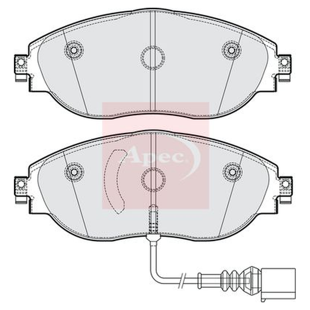 Apec Brake Pads Set PAD2304 - image 5