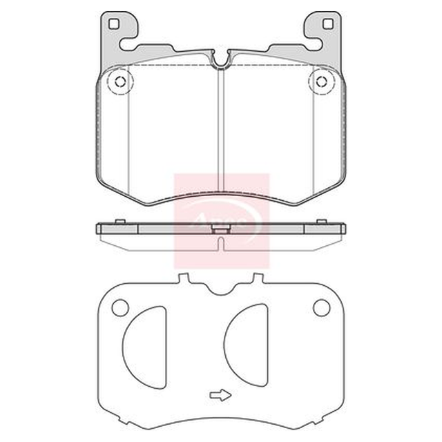 Apec Brake Pads Set PAD2344 - image 5
