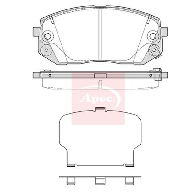 Apec Brake Pads Set PAD2348 - image 5