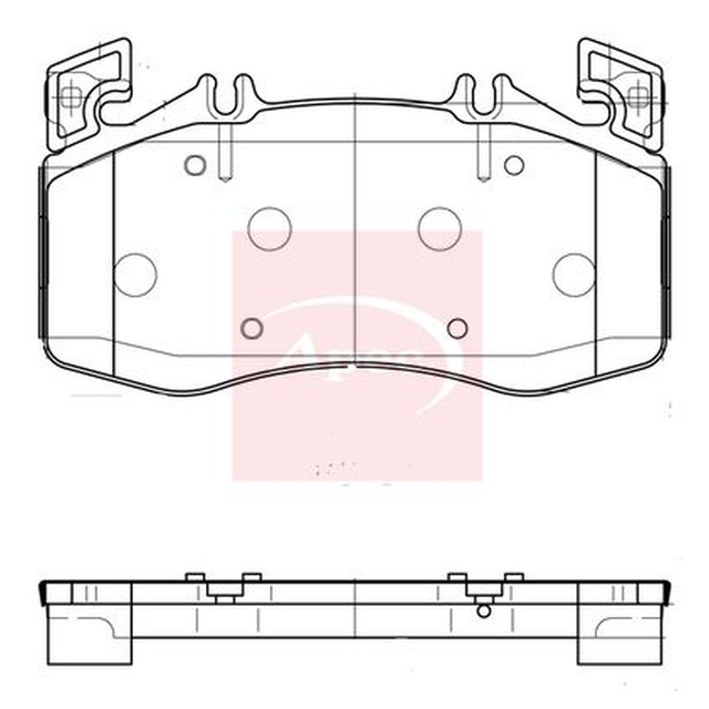 Apec Brake Pads Set PAD2360 - image 5