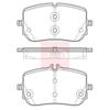 Apec Brake Pads Set PAD2414 thumbnail