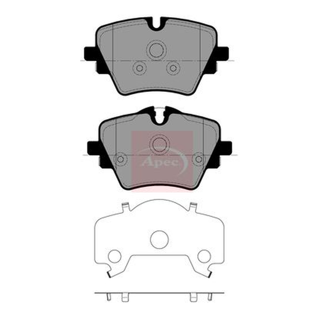 Apec Brake Pads Set PAD2651 - image 5