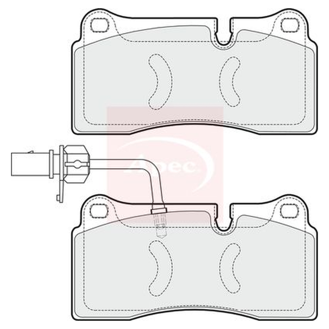 Apec Brake Pads Set PAD1613 - image 5