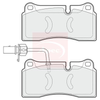 Apec Brake Pads Set PAD1613 thumbnail