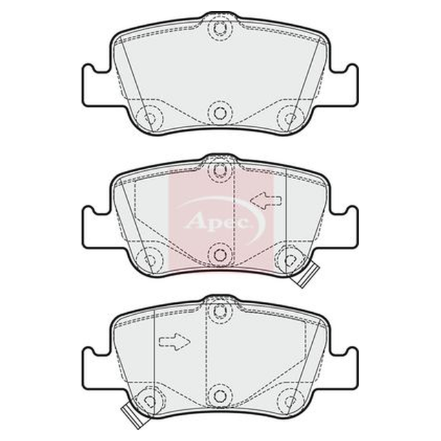 Apec Brake Pads Set PAD1674 - image 5