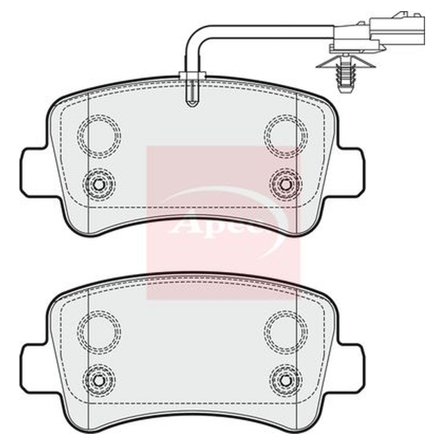 Apec Brake Pads Set PAD1781 - image 5