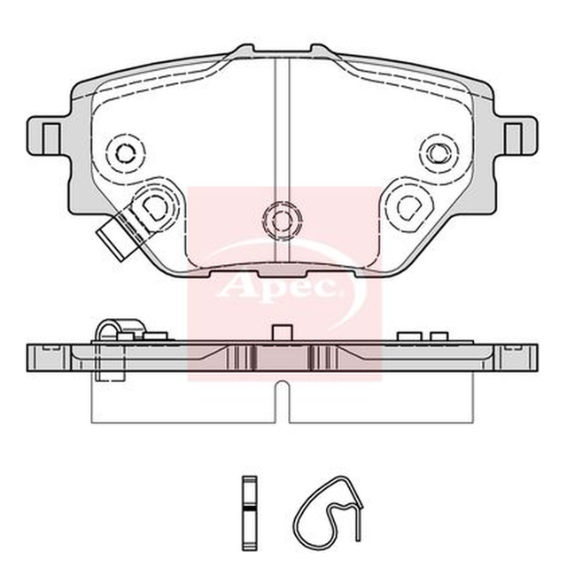 Apec Brake Pads Set PAD2366 - image 5