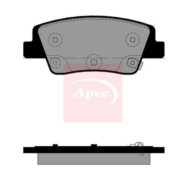 Apec Brake Pads Set PAD2596 - image 5