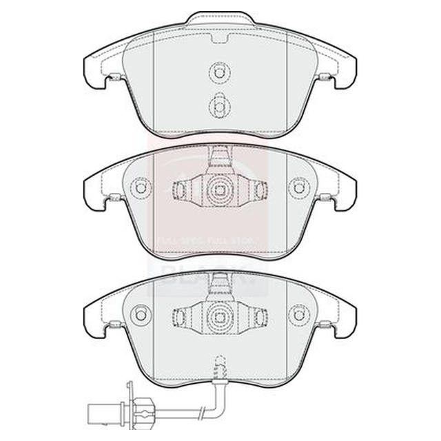 Apec Brake Pads Set PAD1651B - image 5