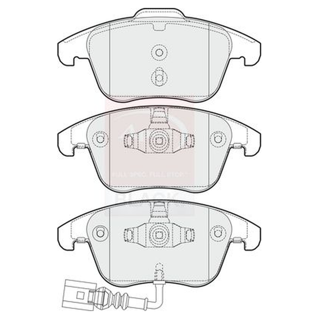 Apec Brake Pads Set PAD1653B - image 5