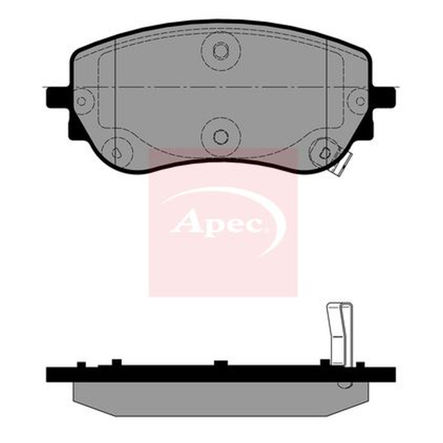 Apec Brake Pads Set PAD2453 - image 5